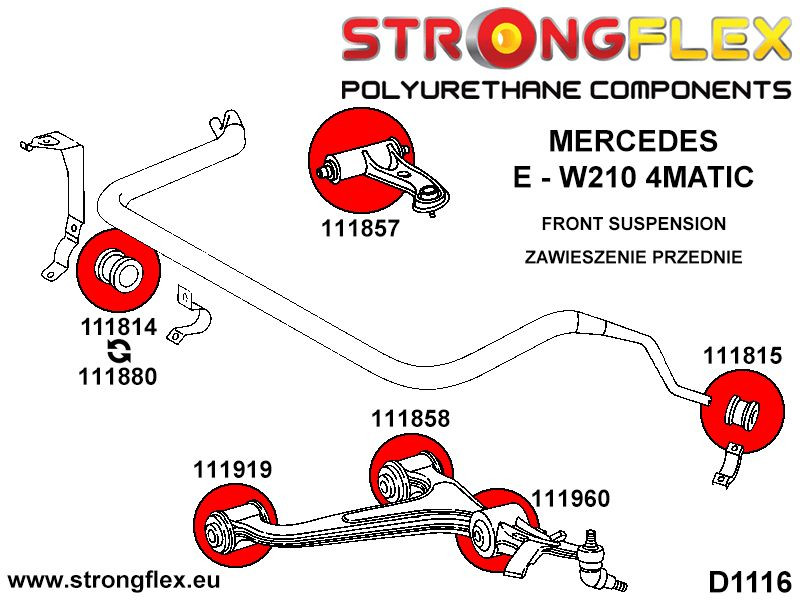 Front shock mount bush SPORT