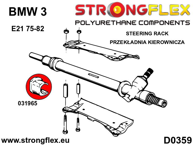 Steering rack bush SPORT