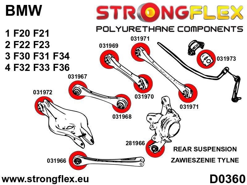 Rear upper arm – rear bush SPORT