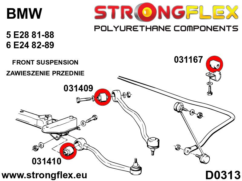Suspension bush kit SPORT