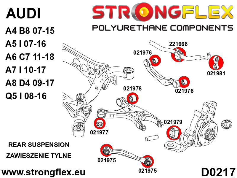 Rear lower arm – front bush