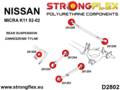 Rear suspension bush kit SPORT