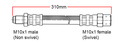 Brake hose Rear Volvo 240 / 740 / 940 with S60R / V70R 4-piston brake caliper