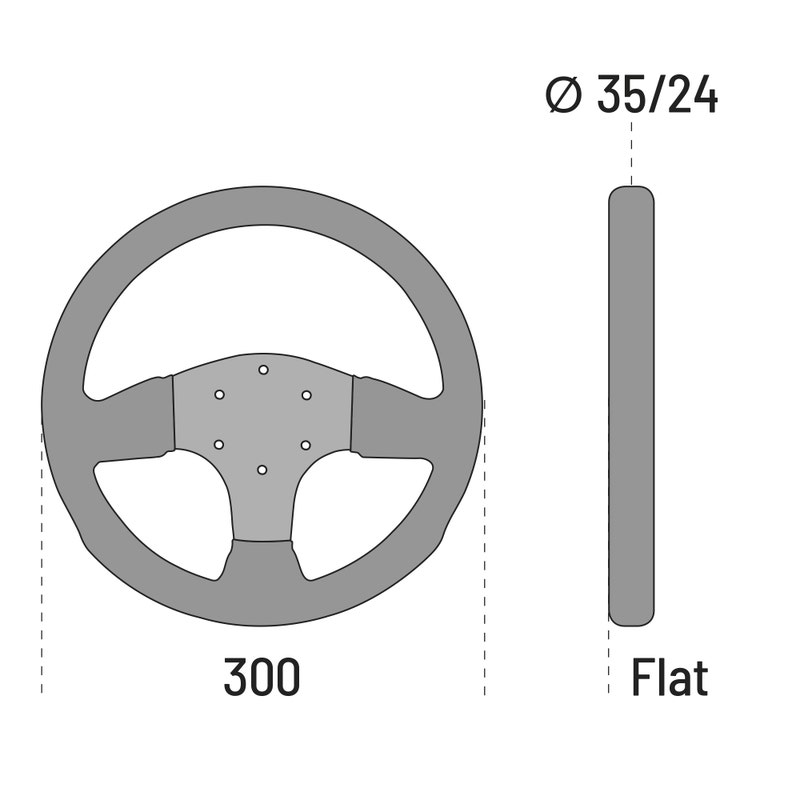 Sparco P300 Steering wheel Suede