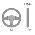 Sparco P300 Steering wheel Suede