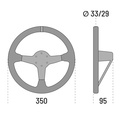 Sparco R325 Steering wheel Suede