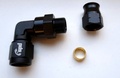 AN10 - 5/8" female Aluminum tube cutter fitting - 90°