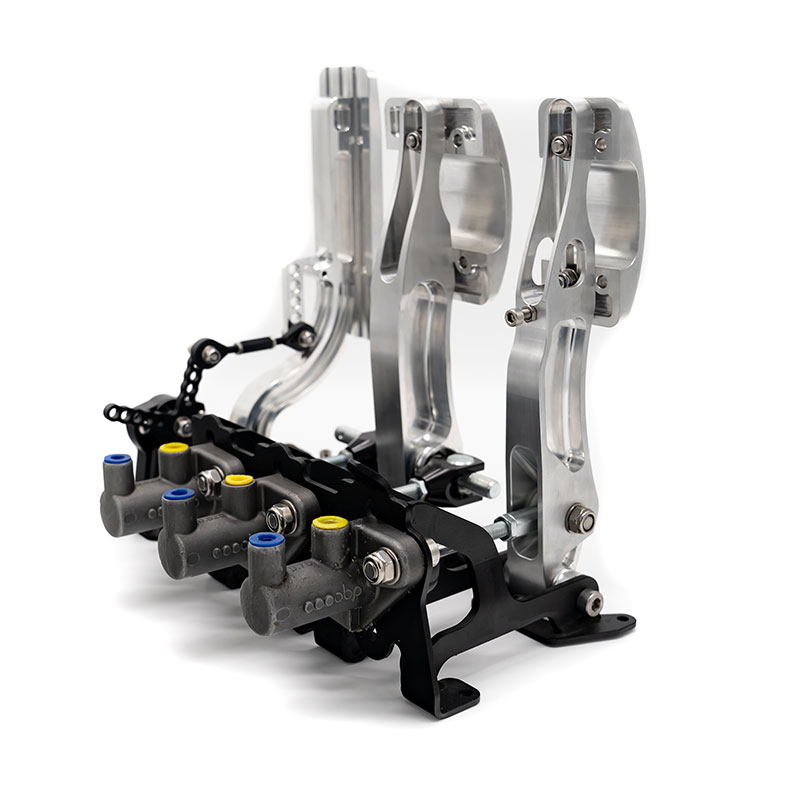 OBP Racing Series Floor mounted Pedal box Silver