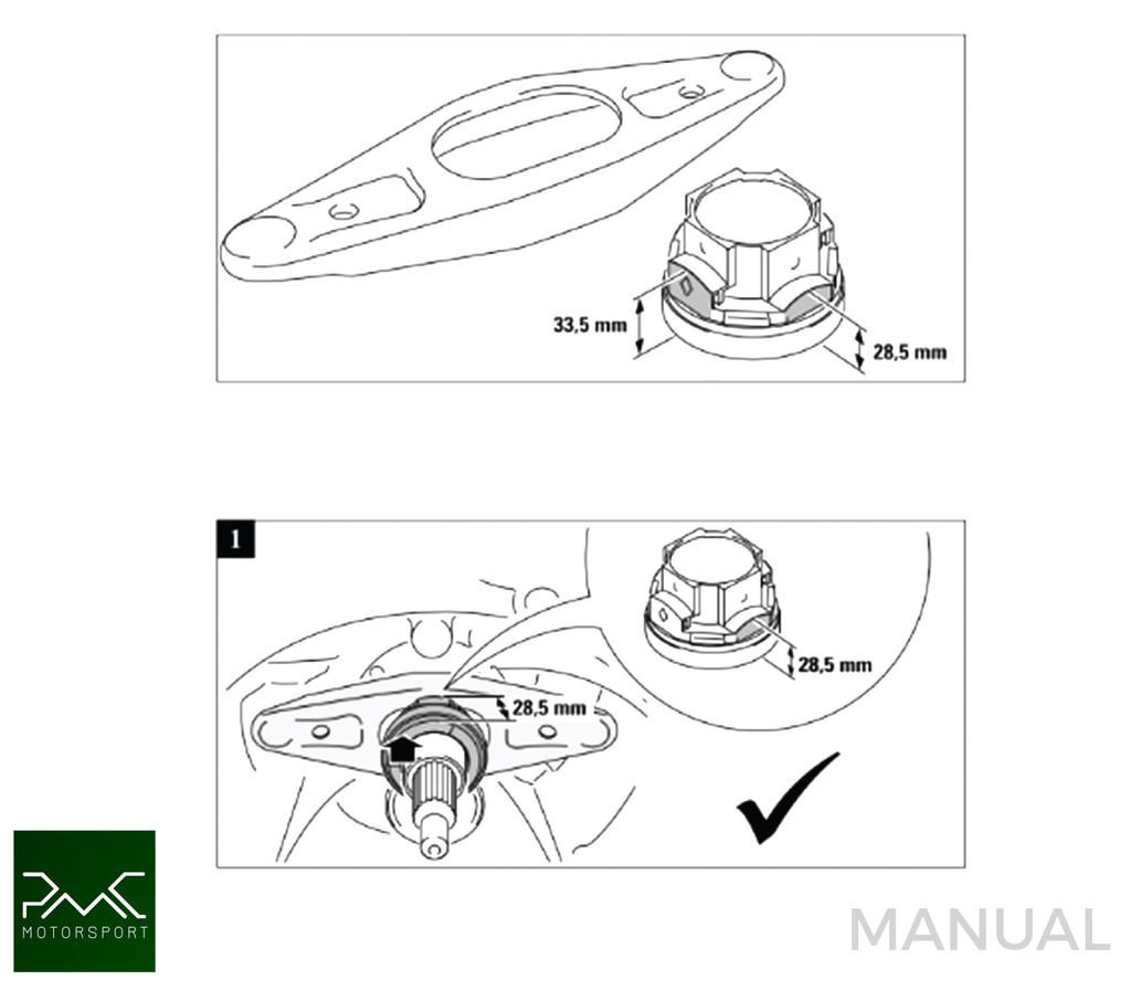 PMC Gearbox adapter kit M104 / OM605 / OM606 - GS6-53xx