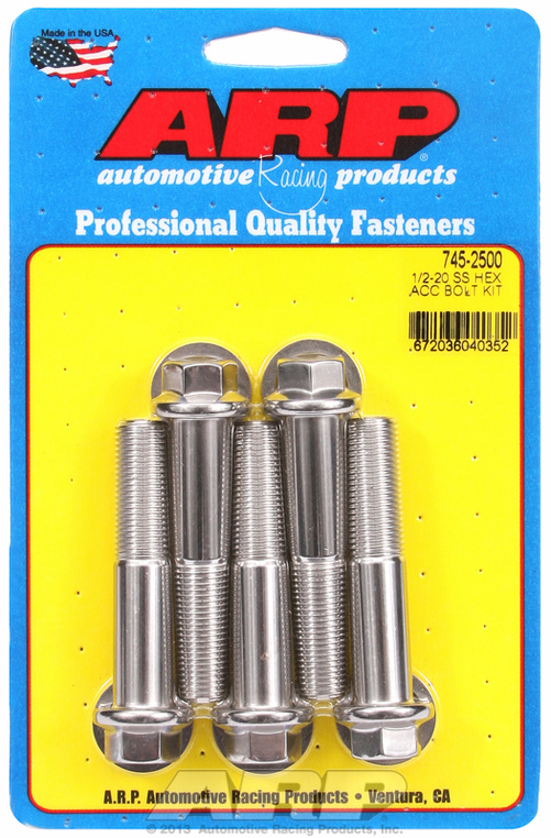 ARP Bolt Kit 1/2-20 x 2.500 SS Hex