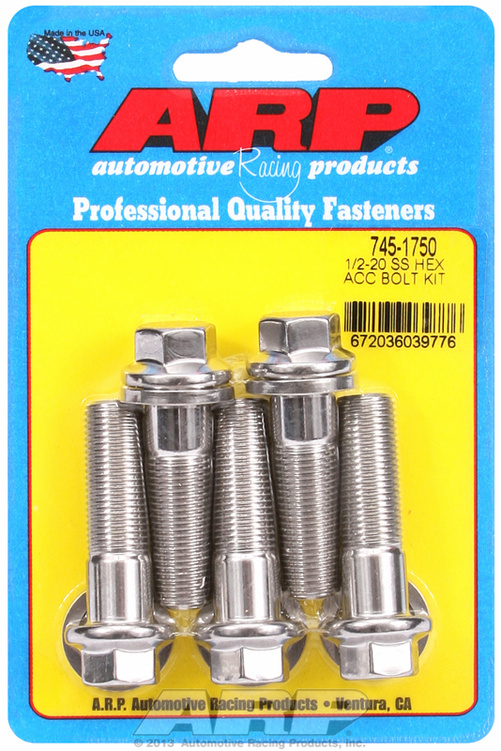 ARP Bolt Kit 1/2-20 x 1.750 SS Hex