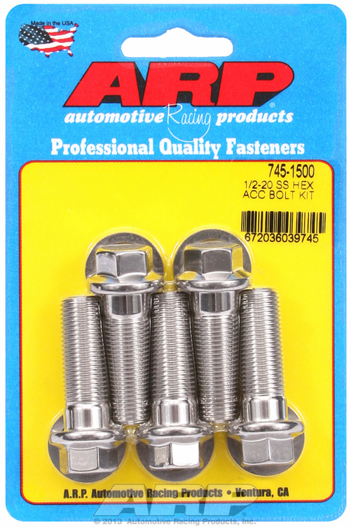 ARP Bolt Kit 1/2-20 x 1.500 SS Hex