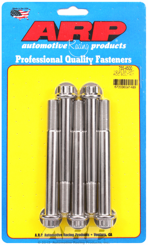 ARP Bolt Kit 1/2-20 x 4.500 SS 12PT