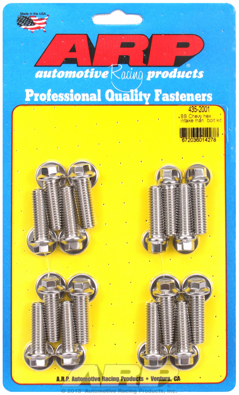BB Chevy hex intake manifold bolt kit