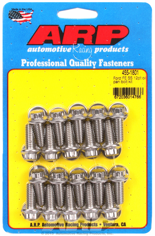 Ford FE SS 12pt oil pan bolt kit