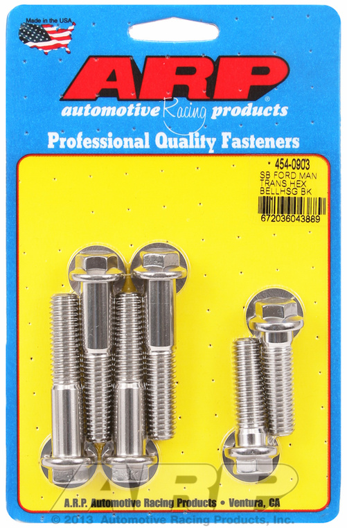 ARP Bellhousing Bolt Kit Ford SB MT Hex