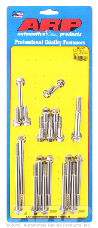 ARP Chrysler hemi 5.7/6.1L SS hex WP/timing cover bolt kit