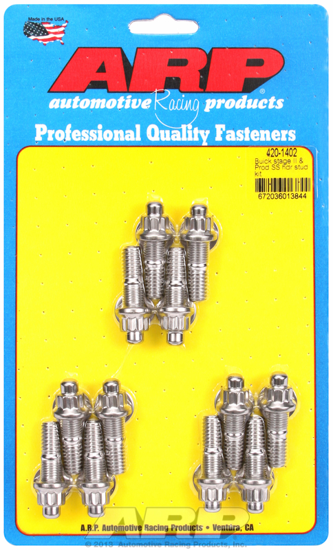 Buick Stage II & Prod SS header stud kit