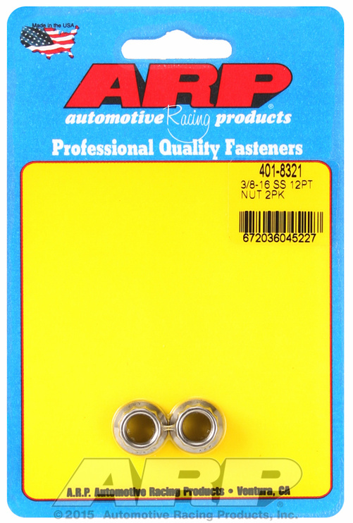 ARP 3/8-16 SS 12pt nut kit