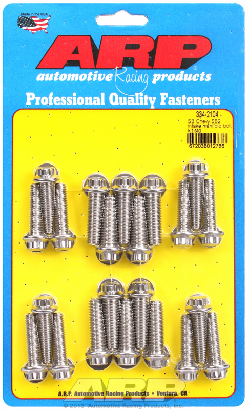 SB Chevy SB2 intake manifold bolt kit standard