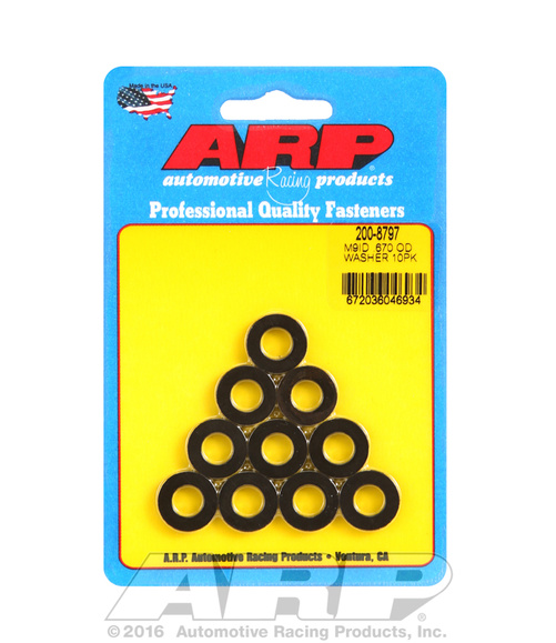 ARP Washer M9 ID 0.670 OD Black -10 Pack