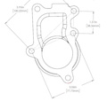 Downpipe Gasket Holset HE221W #7 (5-bolt)