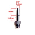 AN6 male - 3/8" quick connector