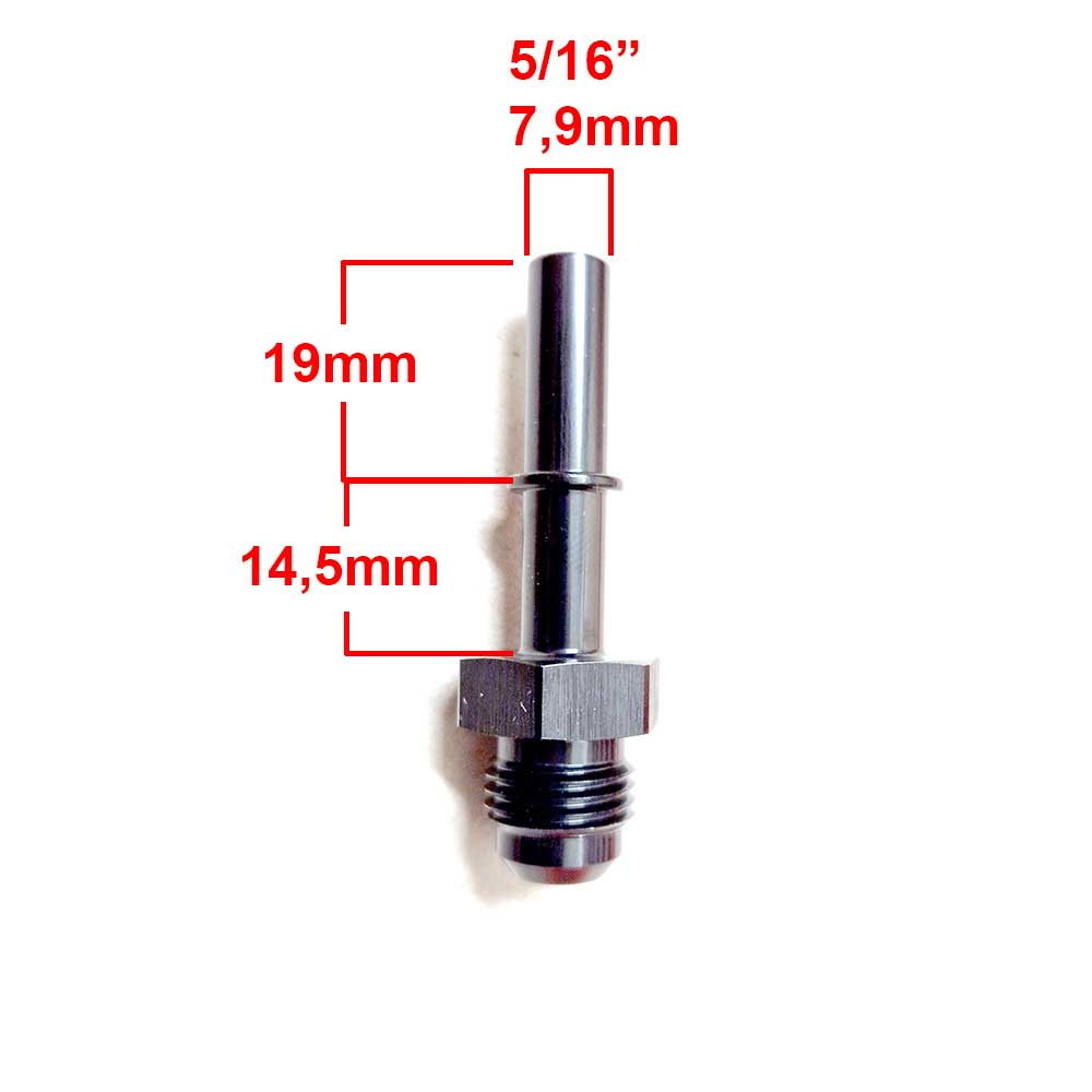 AN6 male - 5/16 quick connector