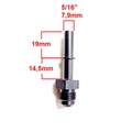 AN6 male - 5/16" female quick connector
