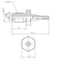 Brake fitting male M10x1 Stainless Steel (no swivel)