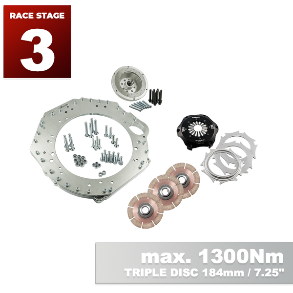 PMC RACE STAGE 3 GM Chevrolet LSX - BMW M57N HGU HGK / N54 - 184mm / 7.25" (P)