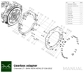 PMC Adapter Kit GM Chevrolet LSX - BMW M57N HGU HGK / N54 - 184mm / 7.25" (P)