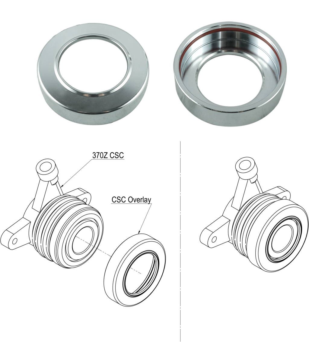 PMC Adapter Kit GM Chevrolet LS - Nissan 350Z Z33 370Z Z34 - 184mm / 7.25" (P)