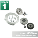 PMC STAGE 1 GM Chevrolet V8 LS - BMW M57 / E46 S54 M3 - 240mm / 9.45"