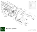 PMC Adapter Kit Ford Barra - Nissan 350Z Z33 370Z Z34 - 250mm / 9.84"