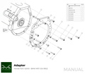 PMC Adapter Kit Honda S2000 - BMW M57 / E46 S54 M3 - 240mm / 9.45"