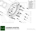 PMC Adapter Kit Mercedes-Benz M112 M113 - BMW M57N HGU HGK / N54 - 240mm / 9.45"