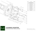 PMC Adapter Kit Mercedes-Benz V8 M156 - BMW M57 / E46 S54 M3 - 240mm / 9.45"