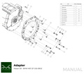 PMC Adapter kit Nissan SR - BMW M57N2 HGD JGA - 240mm / 9.45"