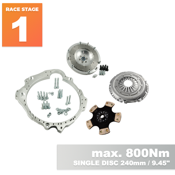 PMC RACE STAGE 1 Nissan RB - BMW M50 S50 M52 S52 M54 - 240mm / 9.45"