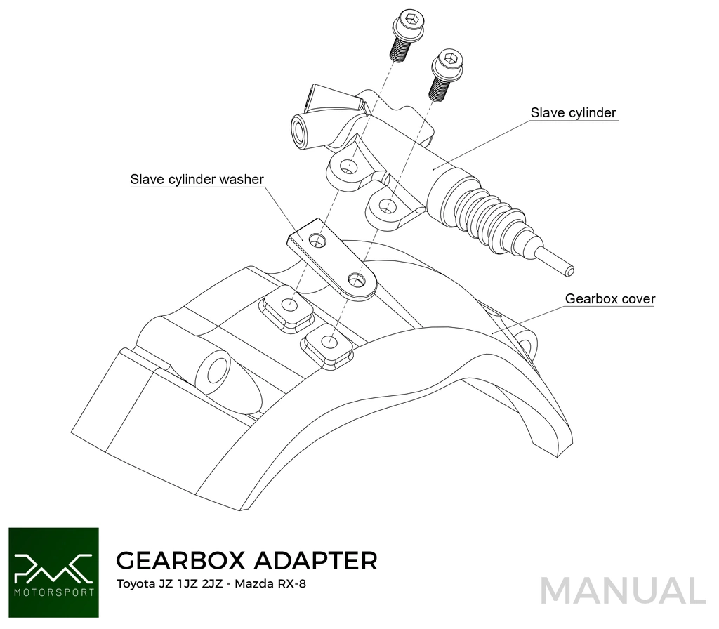 PMC Adapter Kit Toyota UZ - Mazda RX-8 - 240mm / 9.45"