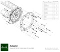 PMC Adapter Kit Toyota JZ - BMW M57N HGU HGK / N54 - 240mm / 9.45"