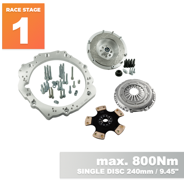 PMC RACE STAGE 1 Toyota JZ 1JZ 2JZ - BMW M57N M57N2 6-speed HGD JGA HGA - 240mm / 9.45"