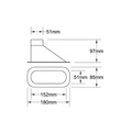 Inlet 51mm Black