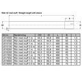 Exhaust tube 1000 mm 2,5 inch Stainless (63mm)