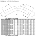 Bent exhaust tube 90° 1 3/4" Stainless (44,5mm)