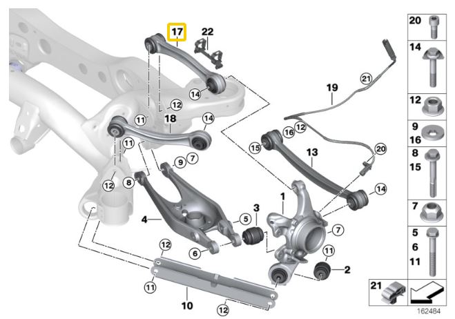 IRP Adjustable Control Arm Rear BMW E8x, E9x (Ver. 1)