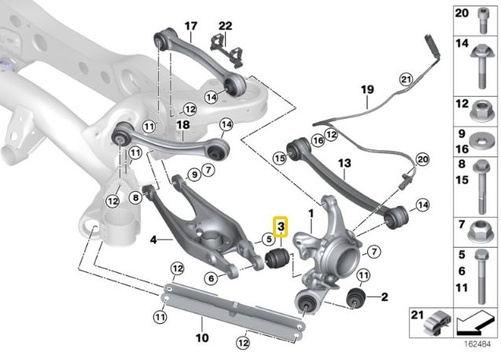IRP Lower Trailing arm bushings - Rear axel (Aluminium housing) BMW E8x, E9x