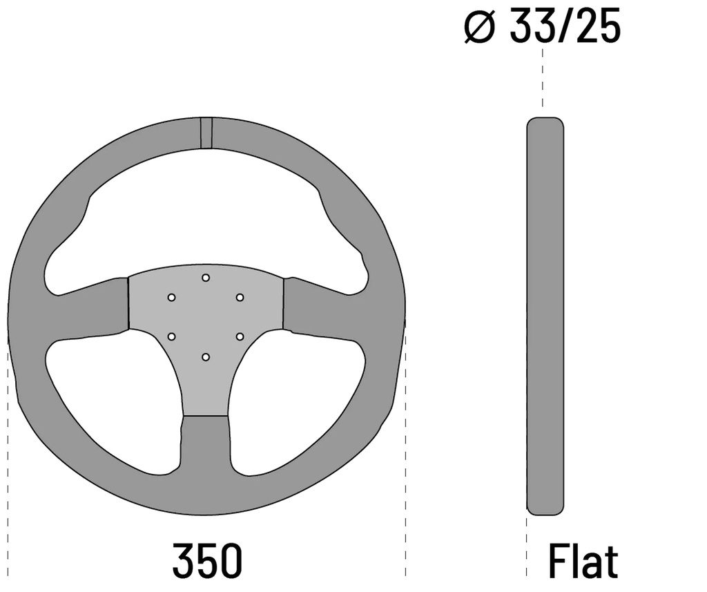 Sparco R350 Steering wheel leather