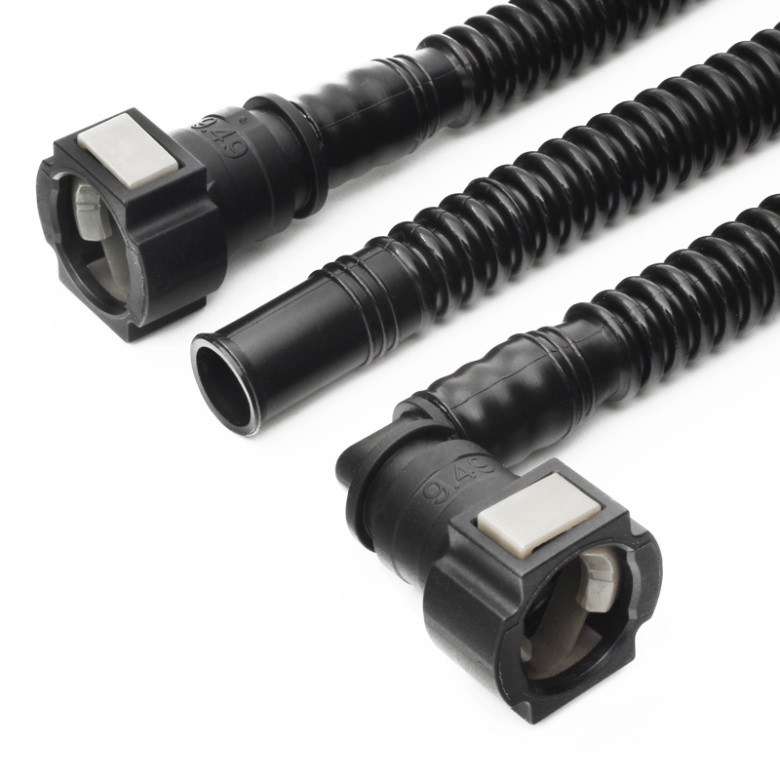 In-Tank 350mm fuel hose : SAE 7.89 90° - ID10